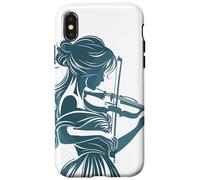 Femme violoniste Graphique Instrument de musique Coque pour iPhone X/XS