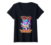 Femme Virgo Zodiac Chaos Someone Has to Hold It All Together T-Shirt avec Col en V