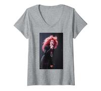 Femme Visite de Cher Love Hurts à l'aréna de Wembley 1992 T-Shirt avec Col en V