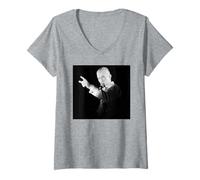 Femme Visite de David Bowie Station à Station Isolar 1976 T-Shirt avec Col en V