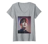 Femme Visite de Jarvis Cocker Pulp Live Common People Different Class T-Shirt avec Col en V