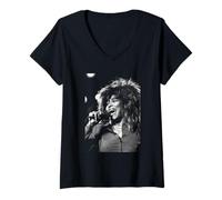 Femme Visite de Tina Turner Break Every Rule à Birmingham NEC T-Shirt avec Col en V