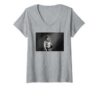Femme Visite en direct de Frankenstein Constrictor pour adolescents avec Alice Cooper T-Shirt avec Col en V