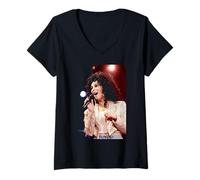 Femme Visite guidée de Cher If I Could Turn Back Time Heart of Stone T-Shirt avec Col en V