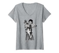 Femme Visite guidée de Stand and Deliver d'Adam & The Ants T-Shirt avec Col en V