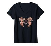 Femme Vive Maria Forbidden Couture Angel pour enfants T-Shirt avec Col en V
