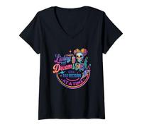 Femme Vivre Son rêve, Une Mauvaise décision à la Fois T-Shirt avec Col en V