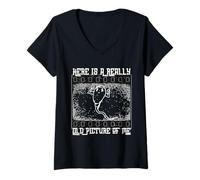 Femme Voici Une très Vieille Photo de Moi sperme Sarcastique T-Shirt avec Col en V