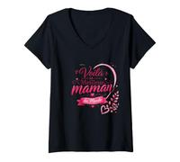 Femme Voila La Meilleure Maman du Monde T-Shirt avec Col en V
