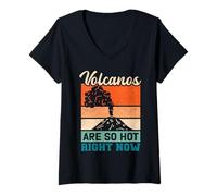 Femme Volcans are So Hot Right Now Volcan Hawaii T-Shirt avec Col en V