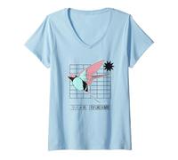 Femme Volez comme Un Oiseau (Déclaration de liberté) T-Shirt avec Col en V