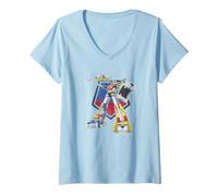 Femme Voltron Blazing Sword T-Shirt avec Col en V