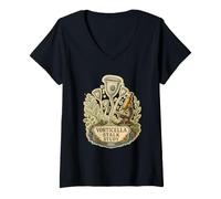 Femme Vorticella Stalk Study Microscopie des Ciliés T-Shirt avec Col en V