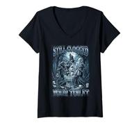 Femme Vos Toilettes sont Toujours obstruées par des Loups-garous drôles T-Shirt avec Col en V
