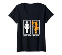 Femme Votre Maman, ma mère, sorcière T-Shirt avec Col en V