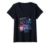 Femme Vous avez de la chance, Harley Quinn, Pop Art vibrant T-Shirt avec Col en V