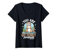 Femme Vous êtes Absolument Incroyable T-Shirt avec Col en V
