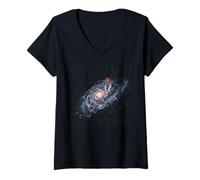 Femme Vous êtes Ici : Galaxy Map Universe Pin Milky Way Location T-Shirt avec Col en V