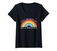 Femme Vous n'aimez Pas l'avortement ? Obtenez Un vasectomie ! Roe Wade Scotus Meme T-Shirt avec Col en V