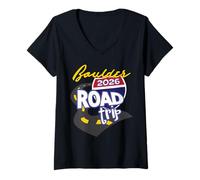 Femme Voyage en Voiture Boulder 2026 T-Shirt avec Col en V