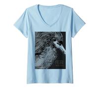 Femme Wabi Sabi : Concept japonais de la beauté de l’imperfection T-Shirt avec Col en V