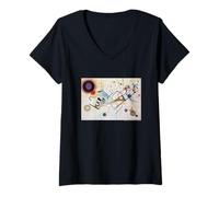 Femme Wassily Kandinsky Composition VIII T-Shirt avec Col en V