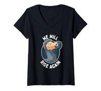 Femme We Will Rise Again - Un Dodo Incapable de Voler disparu T-Shirt avec Col en V