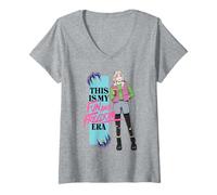 Femme Wednesday Season 2 This is My Fun and Freedom Era Enid T-Shirt avec Col en V
