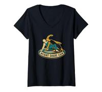 Femme Weight Share Calm Danse Contact Improvisation T-Shirt avec Col en V
