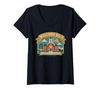 Femme Welcome Back Class is in Session Schoolhouse T-Shirt avec Col en V