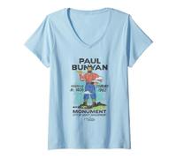Femme Welcome to Derry Paul Bunyan Monument T-Shirt avec Col en V