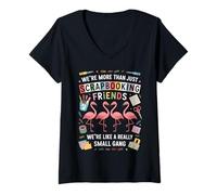 Femme We're More Than Just Scrapbooking Friends Funny Scrapbooking T-Shirt avec Col en V