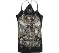 Femme West Coast Choppers T Shirt Modèle Eagle Crest Praga Noir "Neuf"