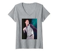 Femme Wet Wet Live Their Greatest Hits Tour Marti Pellow 1993 T-Shirt avec Col en V