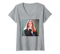 Femme Wet Wet Love is All Around Marti Pellow Singer 1994 T-Shirt avec Col en V