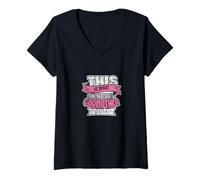 Femme What An Incredible Godmother Fête des Mères Tante Marraine T-Shirt avec Col en V