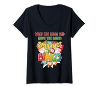 Femme What Has Balls and Keep The Ladies Smiling Bingo Humour T-Shirt avec Col en V