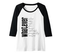 Femme Whatever is True Philippians 4:8 Écriture du Verset de la Bible Manche Raglan