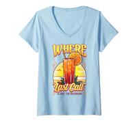 Femme Where “Last Call” is Just The Beginning Bartender Mixology T-Shirt avec Col en V