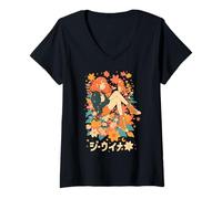 Femme Whimsical Frog Wizard - Off to Commit Tomfoolery Funny Cute T-Shirt avec Col en V