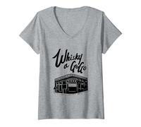 Femme Whisky A Gogo - Au Coin de la Rue T-Shirt avec Col en V