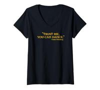 Femme Whisky Irlandais « Trust Me You Can Dance » T-Shirt avec Col en V