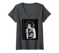 Femme Whitney Houston Live 1988 : Où Vont Les cœurs brisés T-Shirt avec Col en V