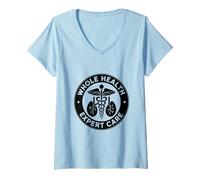 Femme Whole Health Expert Care Médecine interne Médecine Interniste Médecine T-Shirt avec Col en V