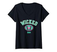 Femme Wicked Collegiate Emblem T-Shirt avec Col en V