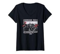 Femme Wicked Emerald City Floral Glam T-Shirt avec Col en V
