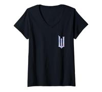 Femme Wicked: for Good Bubble Shimmer Logo Front and Back T-Shirt avec Col en V