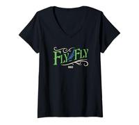 Femme Wicked: for Good Fly… Fly T-Shirt avec Col en V