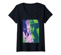 Femme Wicked: for Good Glinda and Elphaba Split Portrait T-Shirt avec Col en V