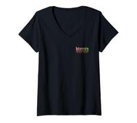 Femme Wicked: for Good Glinda Bubble Poster Front & Back T-Shirt avec Col en V